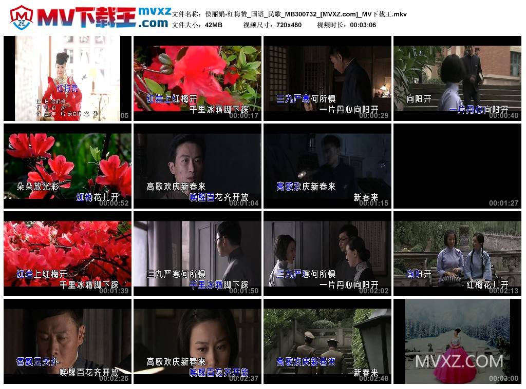 侯丽娟-红梅赞_国语_民歌_MB300732